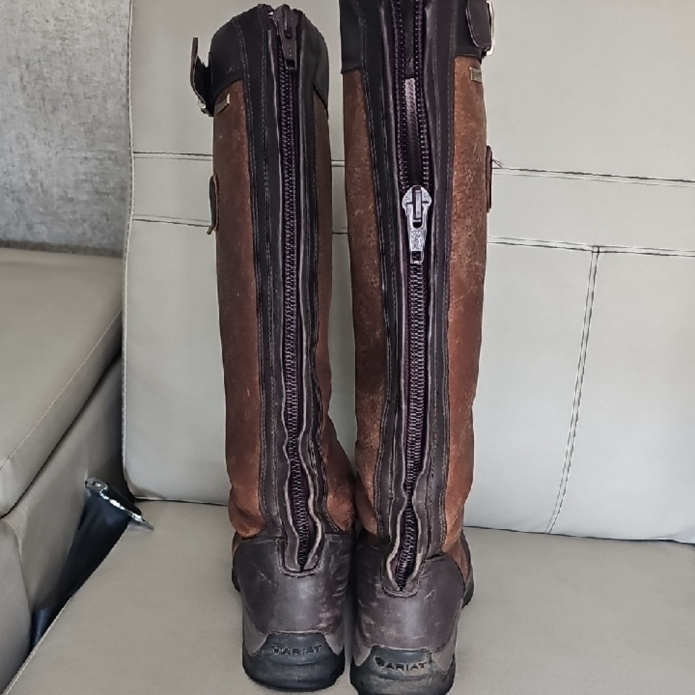 Ariat Brown Leather Boots with Insulation - Picture 5 of 6